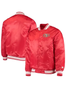 49ers San Francisco Lockerroom Red Varsity Jacket