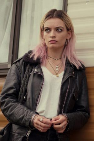 Maeve Wiley Black Jacket | Sex Education Stylish Outerwear