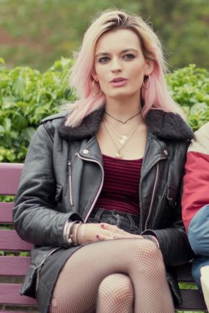 Sex Education Maeve Wiley Black Jacket