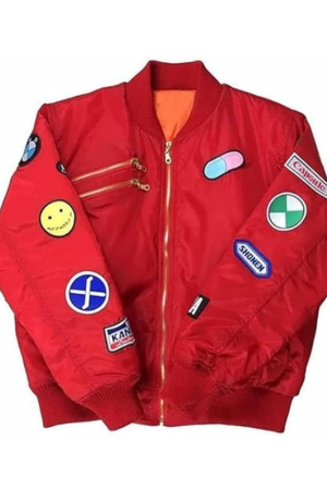 Akira Satin Bomber Jacket