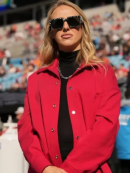 American Soccer Player Brittany Mahomes Red Jacket