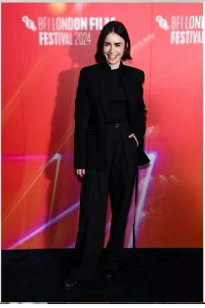 BFI London Film 2024 Lily Collins Blazer-1