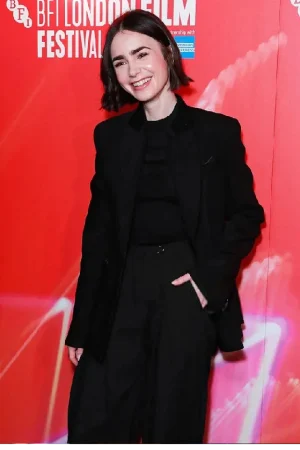 BFI London Film 2024 Lily Collins Blazer