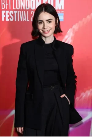 BFI London Film 2024 Lily Collins Blazer