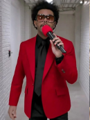 Blinding Lights The Weeknd Red Blazer
