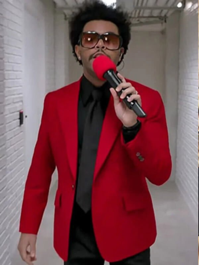 Blinding Lights The Weeknd Red Blazer 1 Blinding Lights The Weeknd Red Blazer