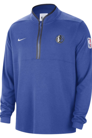 Men's Dallas Mavericks Nike Blue Authentic Performance Half-Zip Jacket