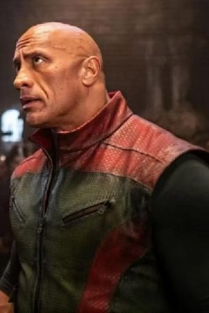 Dwayne Johnson Red One Leather Vest