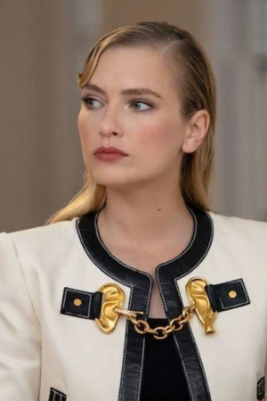 Camille Razat Emily In Paris S03 White Jacket