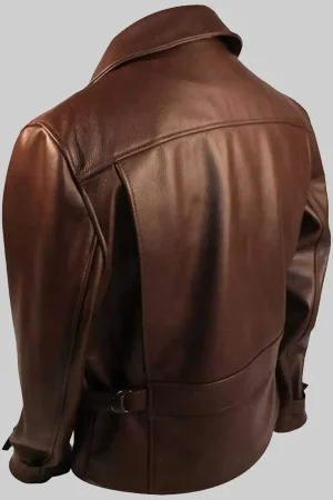 Captain America Brown Leather Jacket