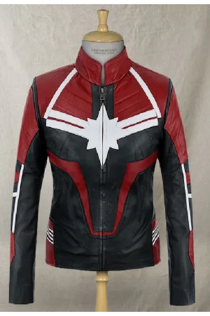 Captain Marvel Leather Jacket-1