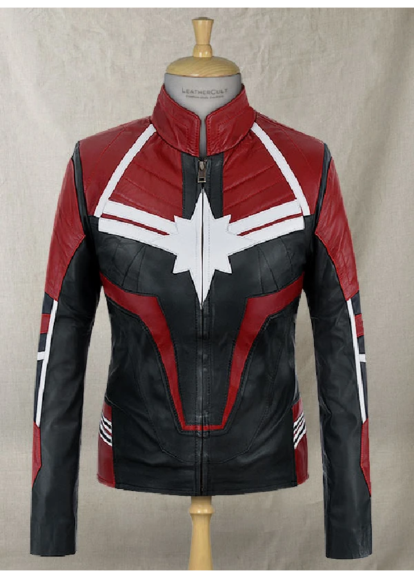 Captain Marvel Leather Jacket 1 Captain Marvel Leather Jacket-1