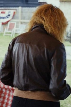 Poker Face 2023 Natasha Lyonne Brown Bomber Jacket