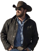 Cole Hauser Yellowstone Rip Wheeler Suede Jacket