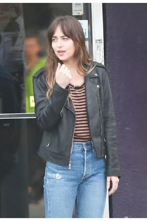 Dakota Johnson The High Note Leather Jacket