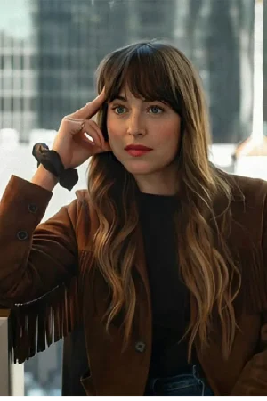 Dakota Johnson The High Note Suede Leather Jacket