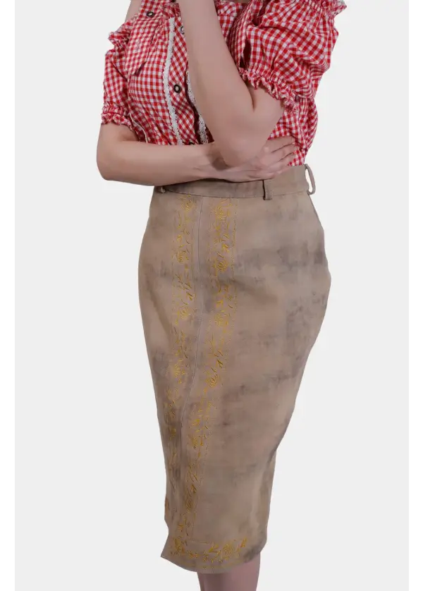 Edelweiss Lederhosen Skirt 2 Edelweiss Lederhosen Skirt - Image 2