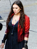 Elizabeth Olsen Avengers Age of Ultron Leather Jacket