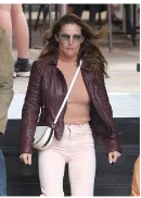 Elsa Pataky Leather Jacket #4-1