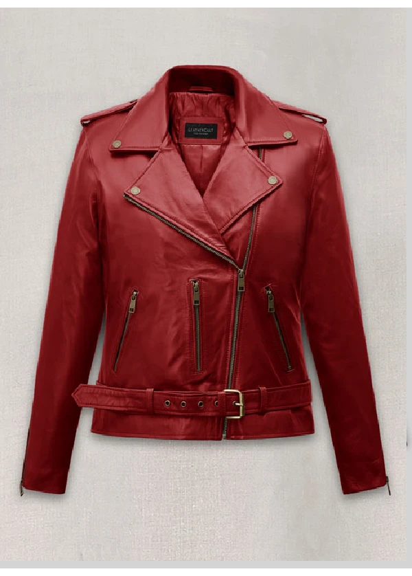 Emilia Clarke Last Christmas Leather Jacket 3 Emilia Clarke Last Christmas Leather Jacket-3