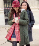 Emily Cooper Emily In Paris Green Hooded Coat