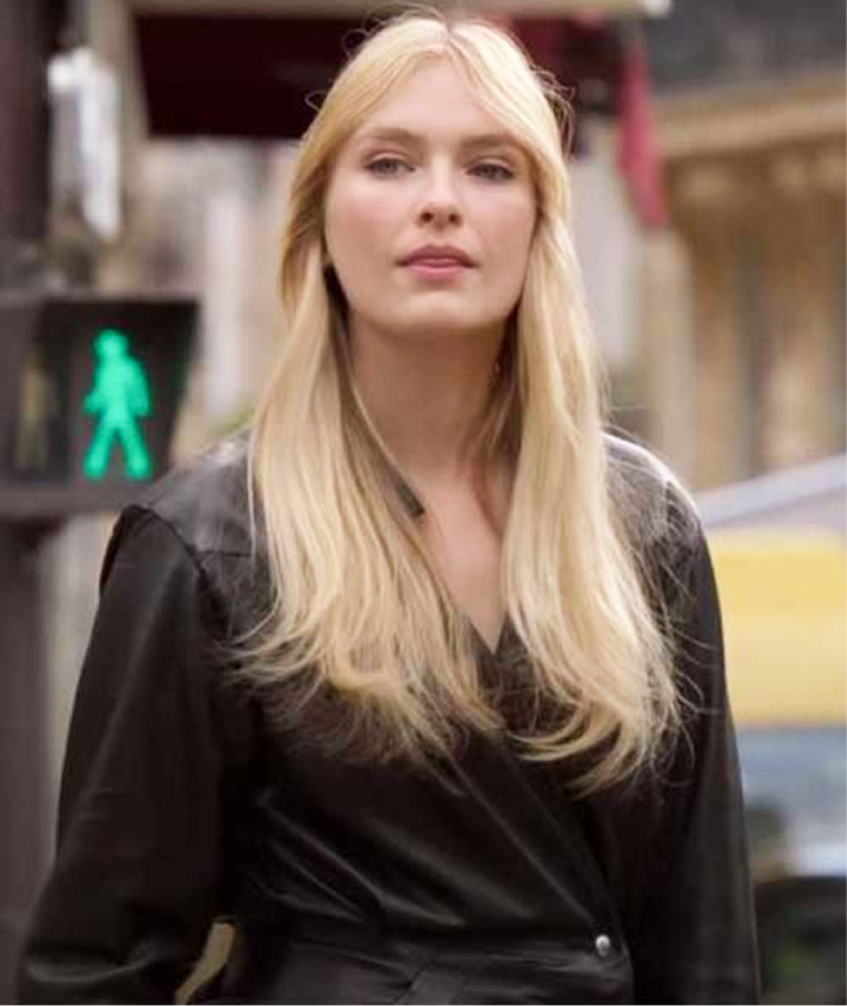 Emily In Paris S02 Camille Black Leather Coat 1 Emily In Paris S02 Camille Black Leather Coat