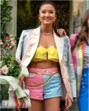 Emily In Paris S03 Ashley Park Patel Print Blazer