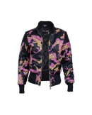 Emily In Paris S03 Emily Cooper Metallic Bomber Jacket