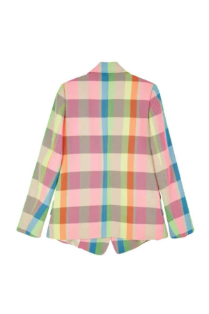 Emily In Paris S03 Emily Cooper Oversized Checked Blazer