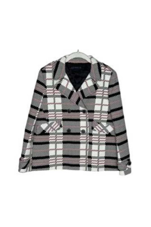 Emily In Paris S03 Lily Collins Checkered Jacket