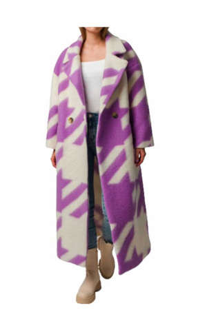 Emily In Paris S03 Lily Collins Purple Coat