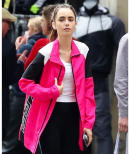 Emily In Paris Season 2 Lily Collins Cooper Pink Jacket