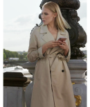 Emily in Paris Camille Razat White Trench Coat