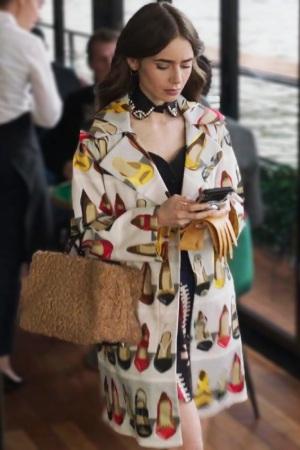 Emily in Paris Emily Cooper Trench Cotton Coat
