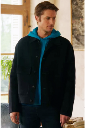 Emily in Paris Gabriel Black Wool Jacket