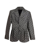 Emily in Paris Lily Collins Geometric Print Blazer