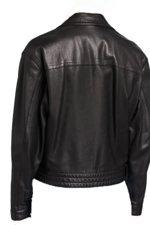 Emily in Paris S02 Camille Black Leather Jacket