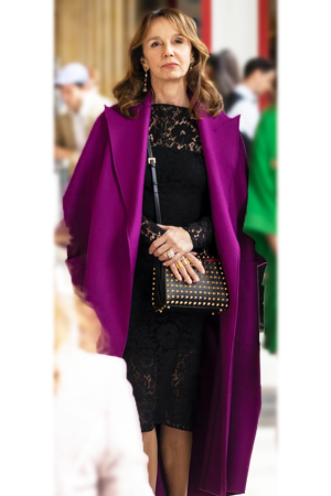 Emily in Paris Sylvie Grateau Purple Trench Coat