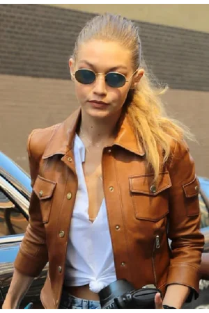 Gigi Hadid Leather Jacket