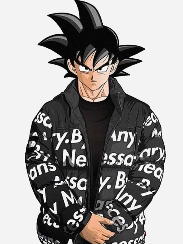 Goku Drip Puffer Jacket 1 Goku Drip Puffer Jacket