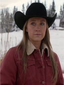 Heartland Amy Fleming Red Shearling Jacket