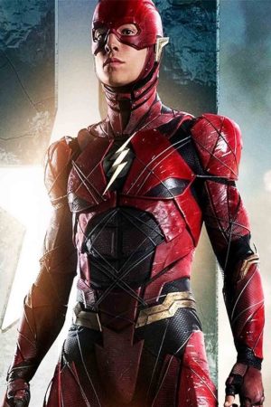 Justice League DC Comics The Flash Leather Jacket