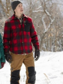Justin Long Christmas with the Campbells Red Wool Jacket