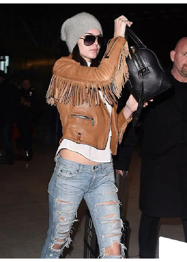Kendall Jenner Leather Jacket #3 2 Kendall Jenner Leather Jacket #3 - Image 2