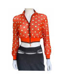 Lily Collins Emily in Paris S03 Cropped Polka Dot Jacket