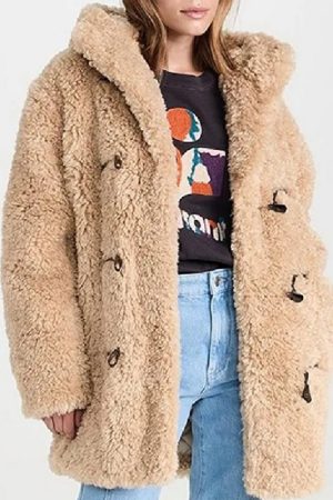 Lily Collins Emily in Paris S04 Sherpa Jacket