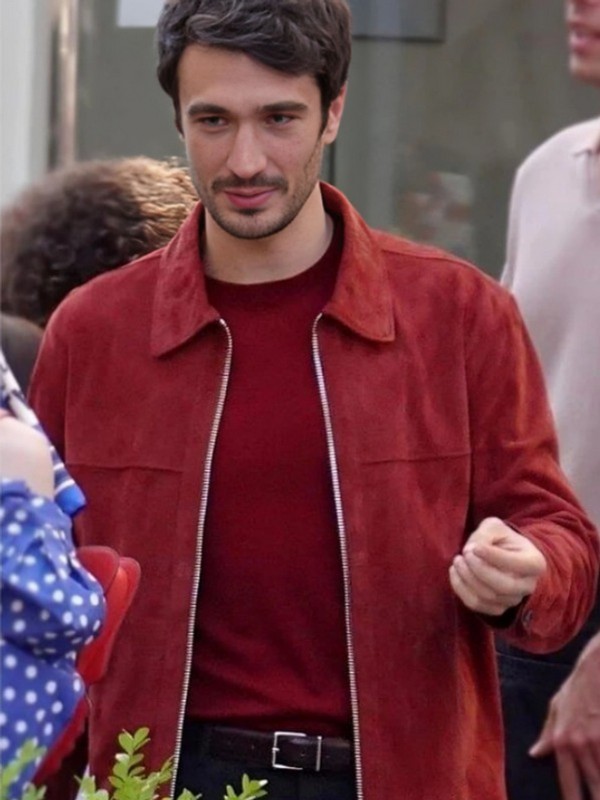Eugenio Franceschini Emily In Paris Suede Jacket 4 Marcello_Emily_In_Paris_Eugenio_Franceschini_Red_Jacket__30699