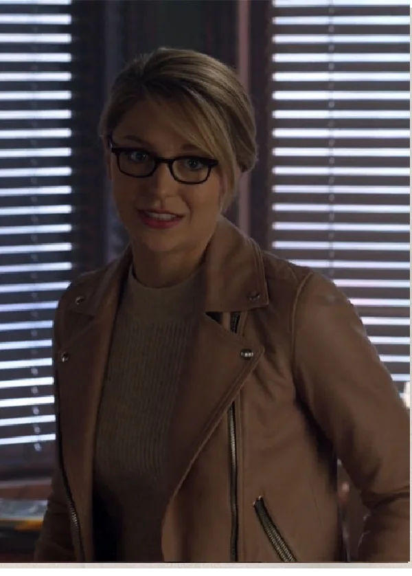 Melissa Benoist Supergirl Leather Jacket 2 Melissa Benoist Supergirl Leather Jacket-2
