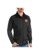 Men's Atlanta Hawks Antigua Black Links Full-Zip Golf Jacket