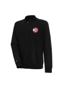 Men's Atlanta Hawks Antigua Black Victory Full-Zip Jacket